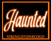 Haunted 3d Sign