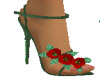 red rose sandals