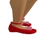 Kids Red Flats w Bows