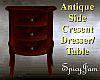 Antq Cresent Side Table