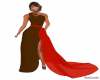 Brown/Red Formal Gown