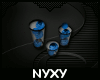 [NYXY] Blue Deco glass