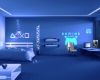 Blue Gaming Room