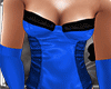 [CY] Satin Blue bodysuit