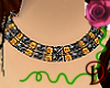 [D]Gold & Black Necklace