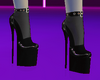 Lila Black Heels