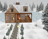Winter mountain Cabin