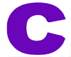 Purple Letter C