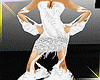 Feather White Dress