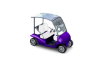 purple caddy cart