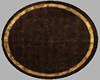 Country Round Brown Rug