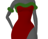 red dress w/green