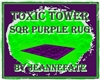 TOXIC TOWER SQR PRPL RUG