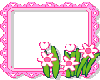 PINK DAISY FRAME VISITOR