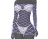 Purple Fishnet Frenzy