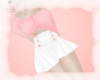 A: Skirt fit blush white