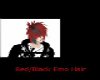 Emo Red/Black Hairstyle
