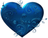 Blue Heart Decal