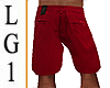 LG1 Casual Red  Shorts