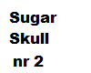 goth sugar skull