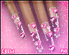 e Gems On Clear Nails