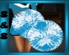 SC Blue/ White Pompom