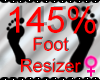 *M* Foot Resizer 145%