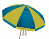 parasol bleu jaune