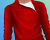 Zipped Sweater - Red
