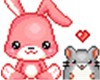 Cute Bunny & Mouse