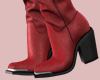 E* Red Western Boots