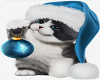 Christmas cat cutout