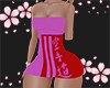 Pink And Red Dress