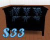 S33 blue tribal couch