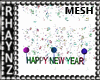 Happy New Year Logo Mesh