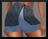 almeda denim lace short