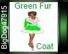 [BD] Green Fur Coat