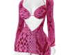 Pink snakeskin dress
