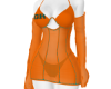AGR Sheer Dress (Orange)