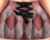 argyle pink skirt