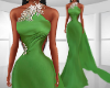 Silk Green Gown