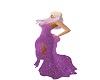 purple glitter gown