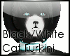 Black/White Cat Furkini
