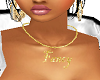 Fancy name neckless gold