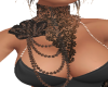brown lace necklace