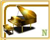 Gold Grand Piano