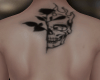 🅴 skull back tattoo