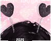 Black Valentine Headband