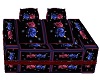 RED BLUE ROSE COUCH