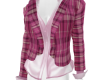 PINK PLAID JACKET TOP